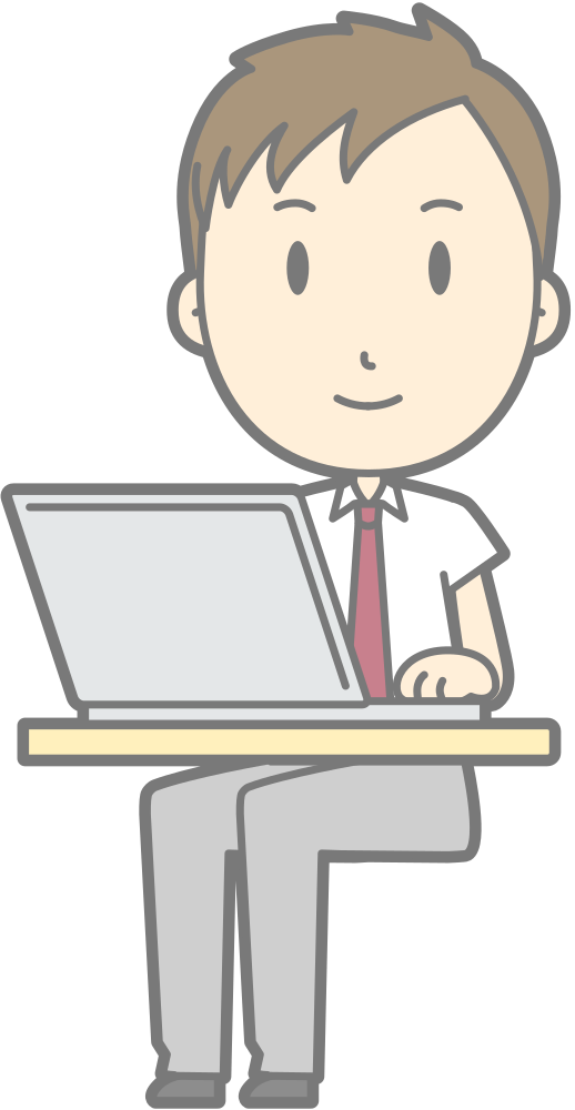 OnlineLabels Clip Art - Male Computer User (#12)